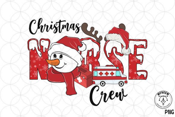 Christmas Nurse Crew Snowman Sublimation Review