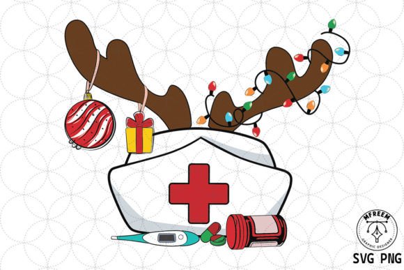 Nurse Hat Christmas SVG Sublimation