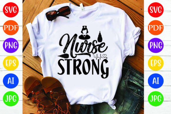 Nurse SVG Design, Nurse Strong: A Designer’s Embroidery Test